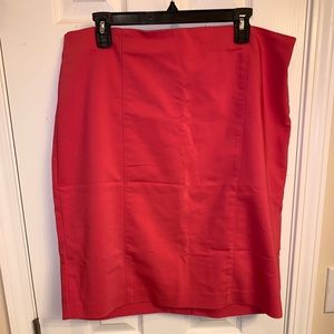 Pink pencil skirt